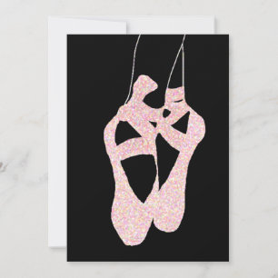 En pointe Ballet Shoes-inbjudningar Inbjudningar