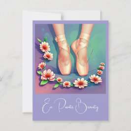 " EN POINTE BEAUTY " POSTCARD VYKORT