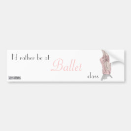 En pointe Bumper Sticker Bildekal
