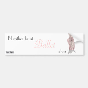 En pointe Bumper Sticker Bildekal