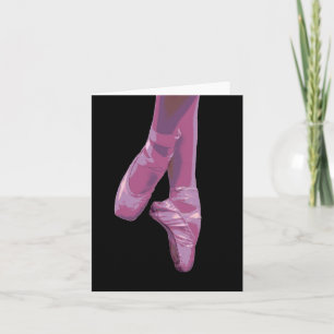 En Pointe Rosa- Note-kort Kort
