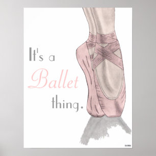 En-pointeaffisch Poster