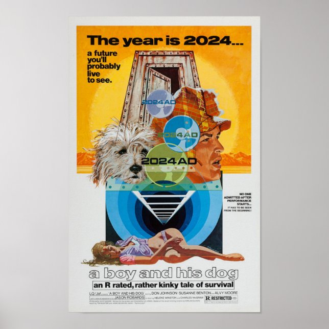 En pojke och hans Hund-film poster (Framsidan)