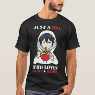 En pojke som Kärlek Anime och Ramen T Shirt