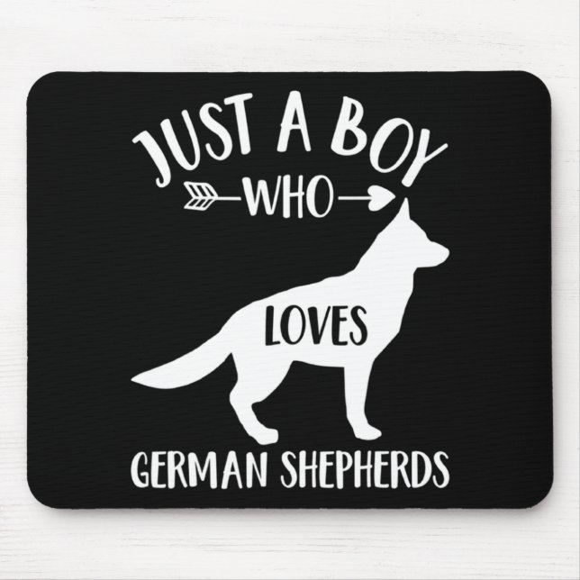 En pojke som Kärlek German Shepherd Musmatta (Framsidan)