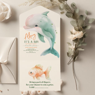 En pojke under Sea Baby Shower