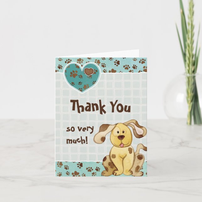 En pojkes bästa vän Foto Tackkort (Framsida)