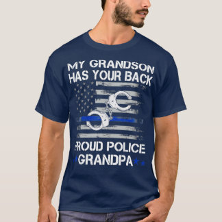 En polis, morfar och morfar t shirt