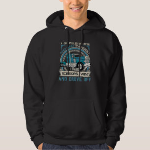 En polis stannade mig Lastbilschaufför Hoodie