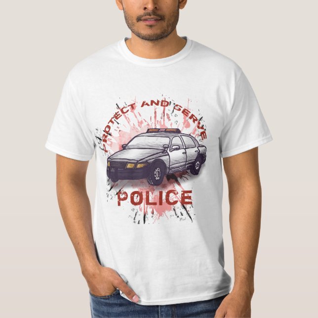 En polisbil t-shirt (Framsida)