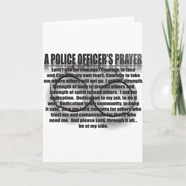 EN POLISKONTOR PRAYER KORT (Framsida)