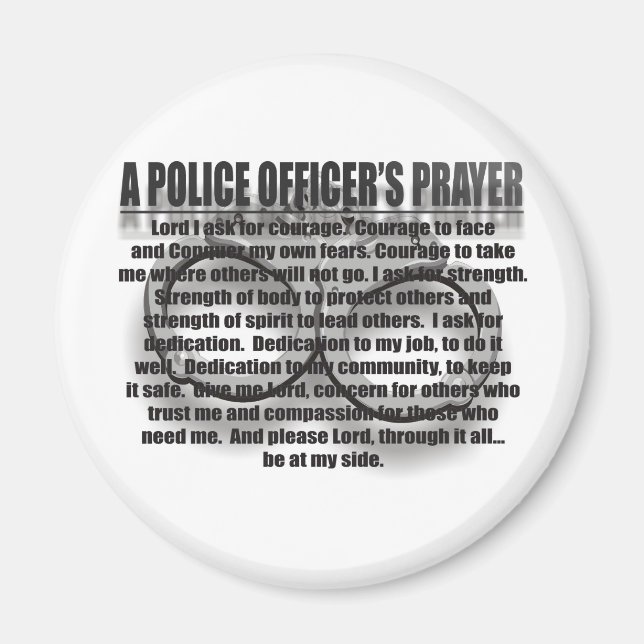 EN POLISKONTOR PRAYER MAGNET (Framsidan)