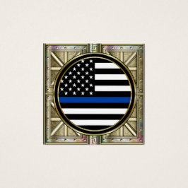 En polismans bön fyrkantigt visitkort