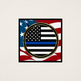 En polismans bön fyrkantigt visitkort