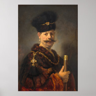 En polsk Nobleman - Rembrandt Fine Art Poster