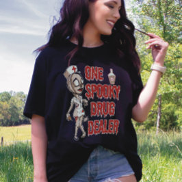 En pookisk knarkhandlare rolig halloween t shirt