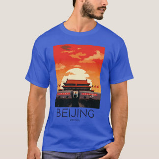 En Pop Art-resa Tryck av Peking Kina T Shirt