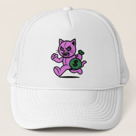 En POP KATT TJUV Hoodie Denim Jacka Trucker Hatt Keps