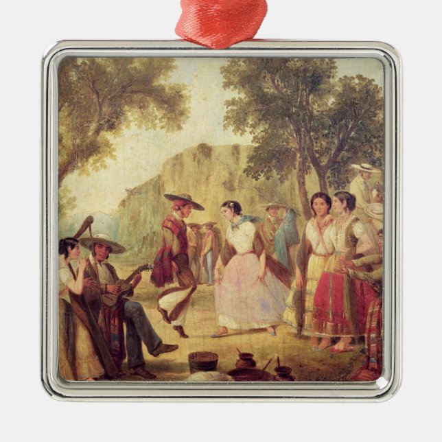 En populär dans julgransprydnad metall (Framsidan)