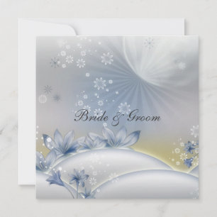 En Populär Elegant Bröllopsinbjudan Vita Blommor Inbjudningar