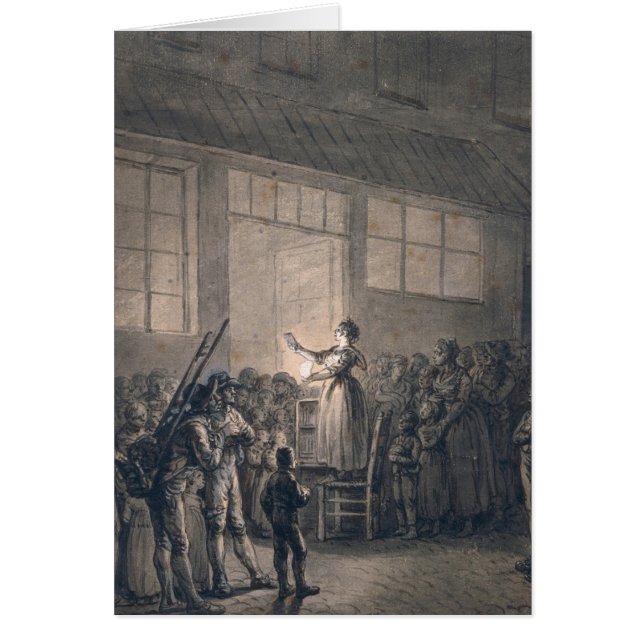 En populär sångare hälsningskort (Framsidan)