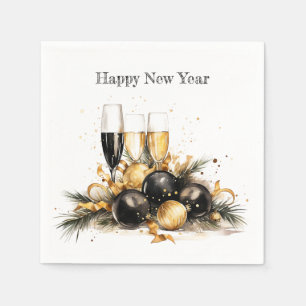 🍾 "En popup to New Beginnings" nyårsnappan Pappersservett