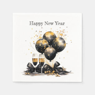 🍾 "En popup to New Beginnings" nyårsnappan Pappersservett