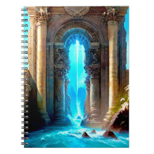 En portal genom TimeSpace till Atlantis bärbar dat Anteckningsbok