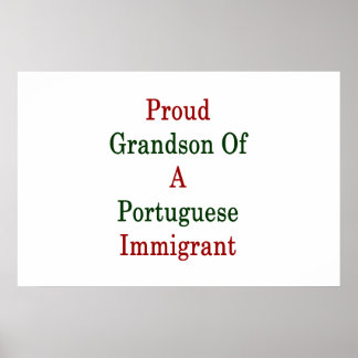 En portugisisk invandrares berömda morbror poster