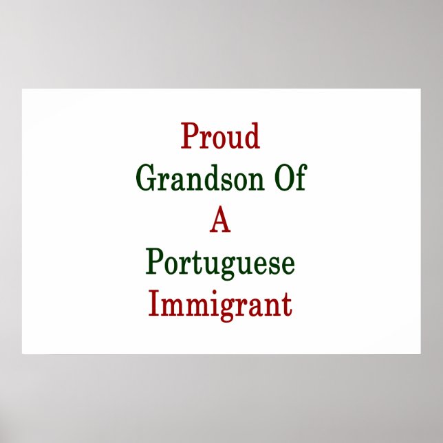 En portugisisk invandrares berömda morbror poster (Framsidan)