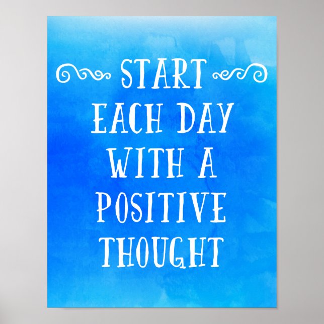En positiv tanke poster (Framsidan)