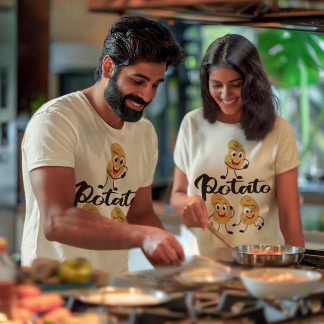 En potatis 2-potatis Kawaii Veggies Unisex T Shirt (One Potato Two Potatoes Kawaii Veggies Unisex T-Shirt)