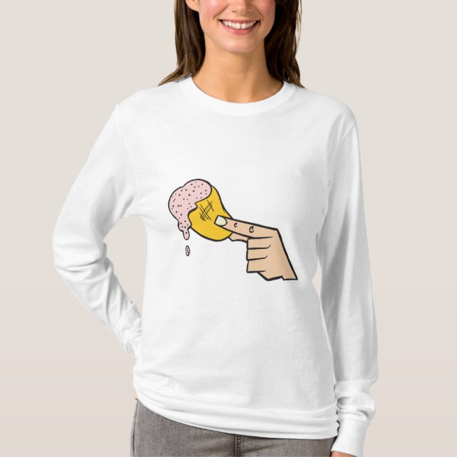 en potatischips med dippsås t shirt (Framsida)