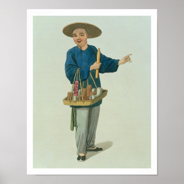 En pothecary, tallrik 26 från "Chinans kostym Poster (Framsidan)