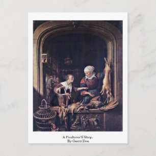 En Poulterers köp. från Gerrit Dou Vykort