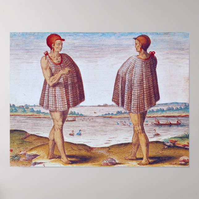 En präst från Secoton i Virginia Poster (Framsidan)