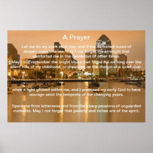 En Prayer Bright San Diego Poster