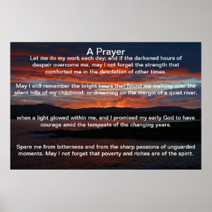 En Prayer Fire Himlar Poster
