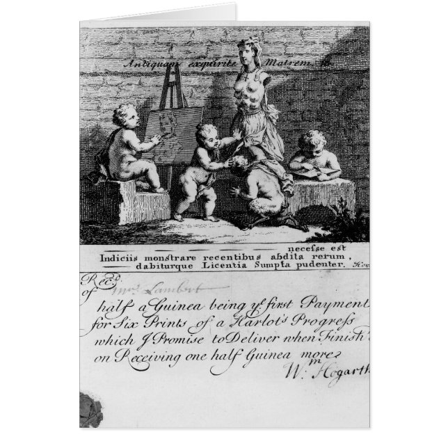 En prenumeration Biljett för 'A Harlot's Hälsningskort (Framsidan)