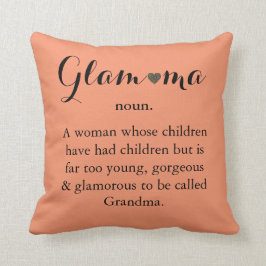 En present till mormor Glam-ma Citat Kuddvar Kudde