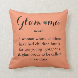 En present till mormor Glam-ma Citat Kuddvar Kudde