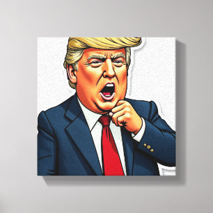 En president som äger libban canvastryck