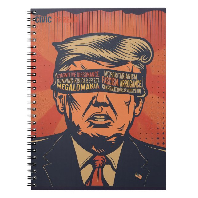 En president som är blind för mentala frågor anteckningsbok (Framsidan)