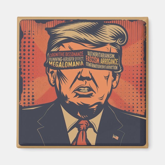 En president som är blind för mentala frågor magnet (Framsidan)