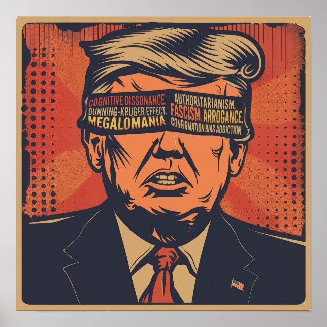 En president som är blind för mentala frågor poster (Framsidan)