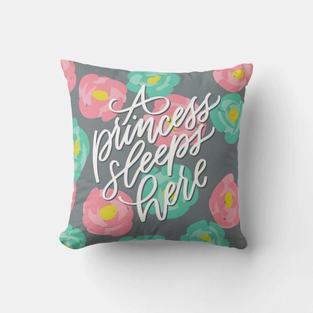 En Princess Sova Här Kudde (Framsida)