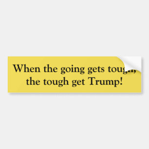 En pro-Trump-bilsticker. Bildekal