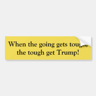 En pro-Trump-bilsticker. Bildekal