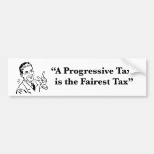 En progressiv skatt är Fairest-skatten Bildekal