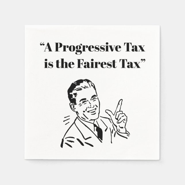 En progressiv skatt är Fairest-skatten Pappersservett (Framsidan)